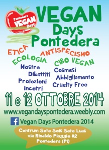volantino vegan days pontedera 2014